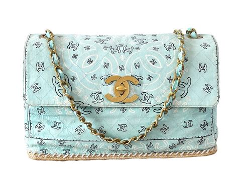 chanel bandana paisley print cotton flap bag|Flap Bags .